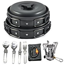 camping pots and pans